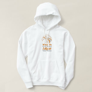Wenns Leben verschwommen wird, stell deinen Fokus Hoodie