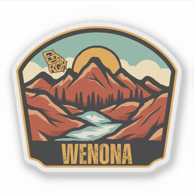 Wenona, Georgien Aufkleber (Vorderseite)