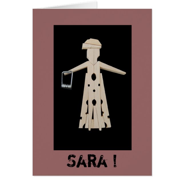Wenskaart 50 Sara (Vorne)