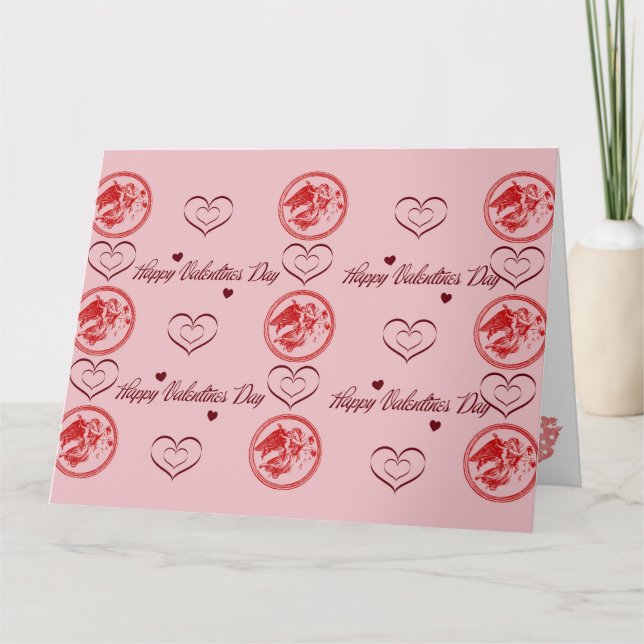 Wenskaart Happy Valentines day Karte (Vorderseite)