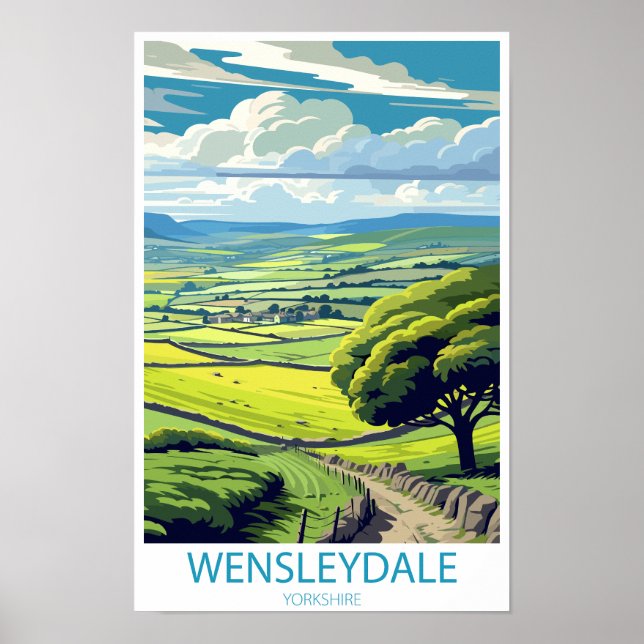 Wensleydale Yorkshire England - Geschenke Poster (Vorne)