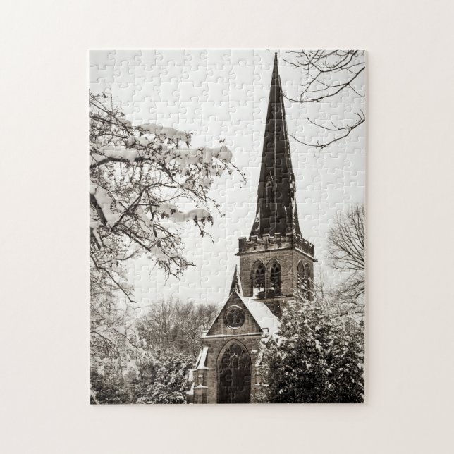 Wentworth Church in the Snow (Vertikal)