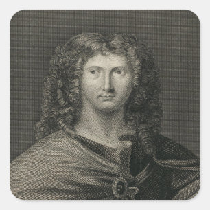 Wentworth Dillon, 4th Earl of Roscommon Quadratischer Aufkleber