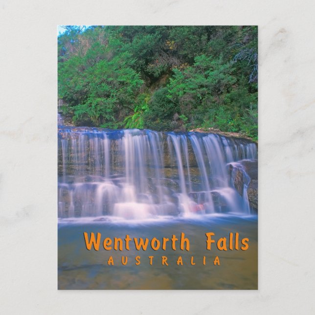 Wentworth Falls, Australien Postkarte (Vorderseite)
