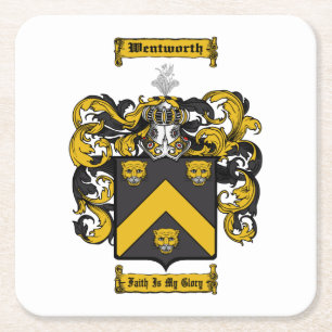 Wentworth Rechteckiger Pappuntersetzer