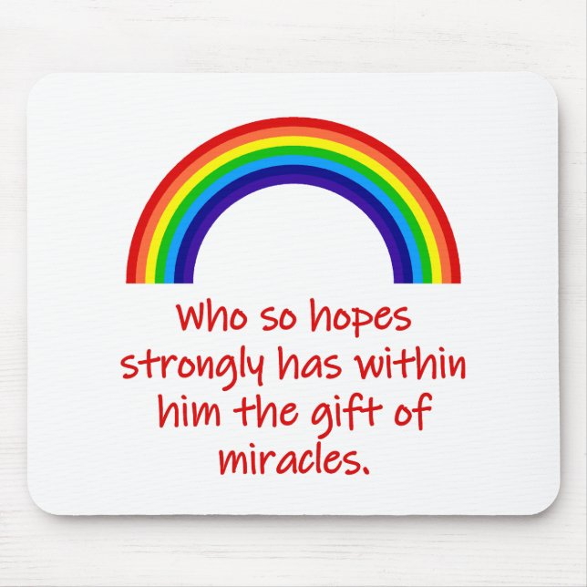 Wer also so stark hofft mousepad (Vorne)