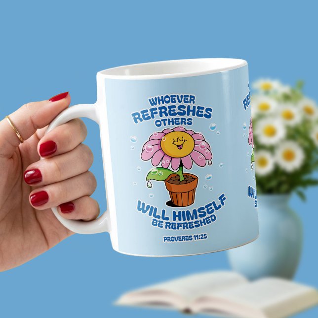 Wer andere erfrischt, wird selbst erfrischt kaffeetasse (Von Creator hochgeladen)