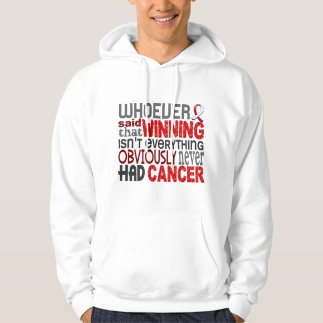 Wer auch immer sagte Mundkrebs Hoodie (Vorderseite)