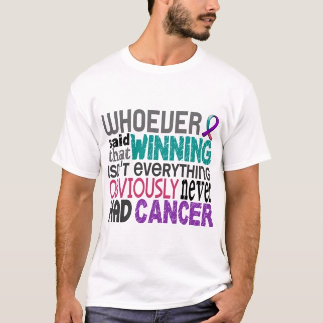 Wer auch immer sagte Schilddrüsenkrebs T-Shirt (Vorderseite)