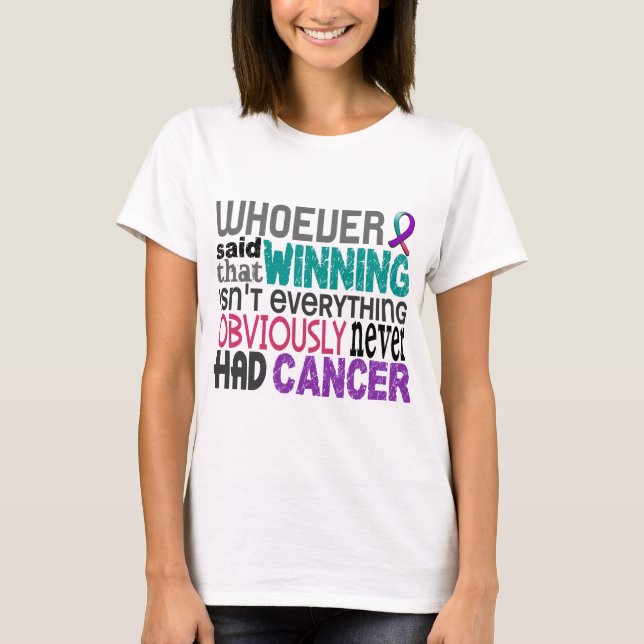 Wer auch immer sagte Schilddrüsenkrebs T-Shirt (Vorderseite)