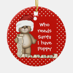 Wer benötigt Sankt… Keramik Ornament