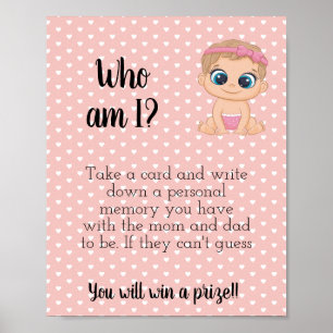 Wer bin ich? Baby Mädchen Poster
