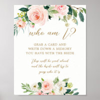 Wer bin ich ein Gedächtnis mit dem Bride Game Sign