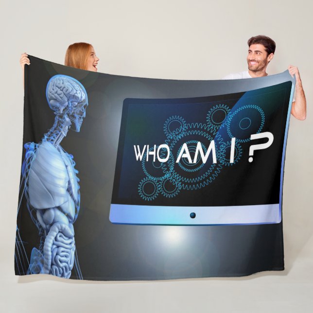 WER BIN ICH? FLEECEDECKE (Beispiel)