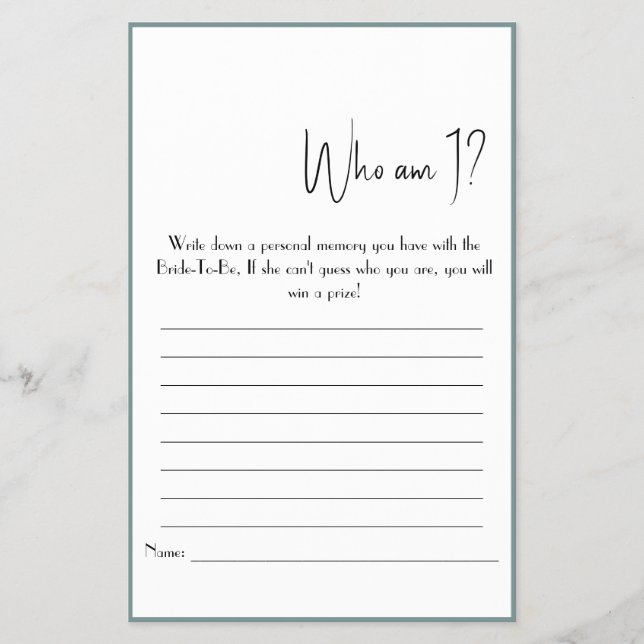 Wer bin ich? Showspiel-Flyer Flyer (Vorne)