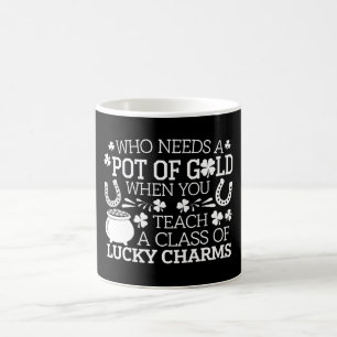 Wer braucht einen Topf voll Gold, wenn man Lucky C Kaffeetasse