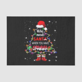 Wer braucht Santa, wenn man Grammatik hat Seidenpapier