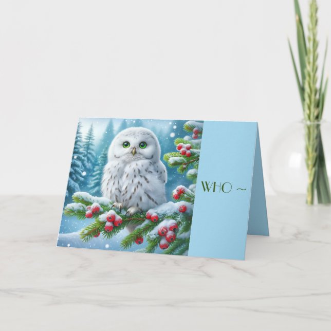 WER? CHRISTMAS-KARTE FÜR JEDEN DANKESKARTE (Vorderseite)