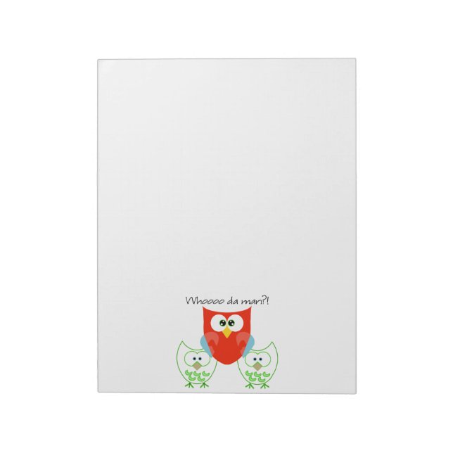 Wer da? 3 Retro-Farbige Note Pad Notizblock (Rotiert)