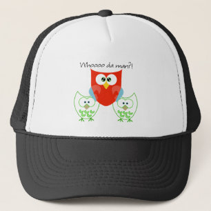 Wer da? 3 Retrol Colored Owls Ball Cap Truckerkappe