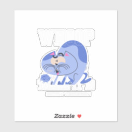 Wer da ist es? aufkleber