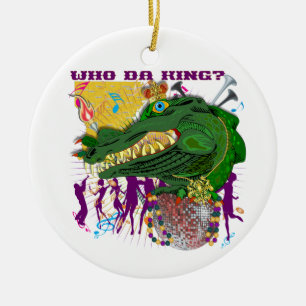 Wer DA-König? Kundenspezifischer Wurf Louisianas Keramikornament