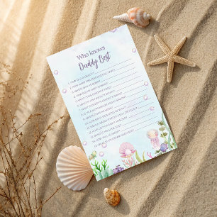 Wer Daddy Best unter Sea Baby Shower Game kennt
