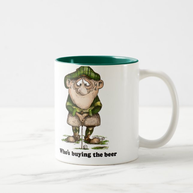 Wer das Bier kauft Zweifarbige Tasse (Rechts)