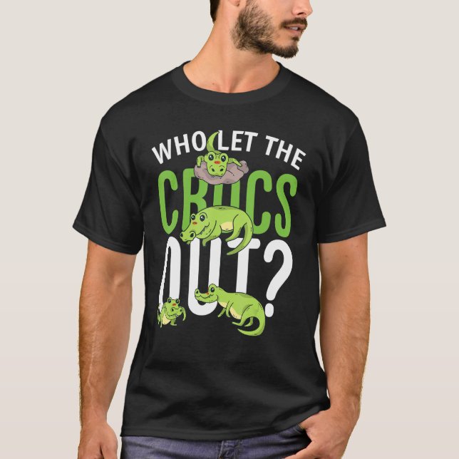 Wer das Krokodil-T-Shirt für Kinder Gelassen hat T-Shirt (Vorderseite)