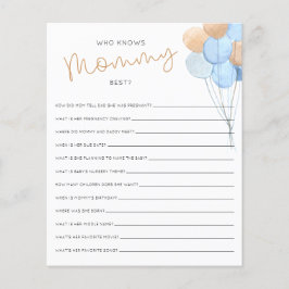 Wer das Mama Best Baby Shower Game kennt