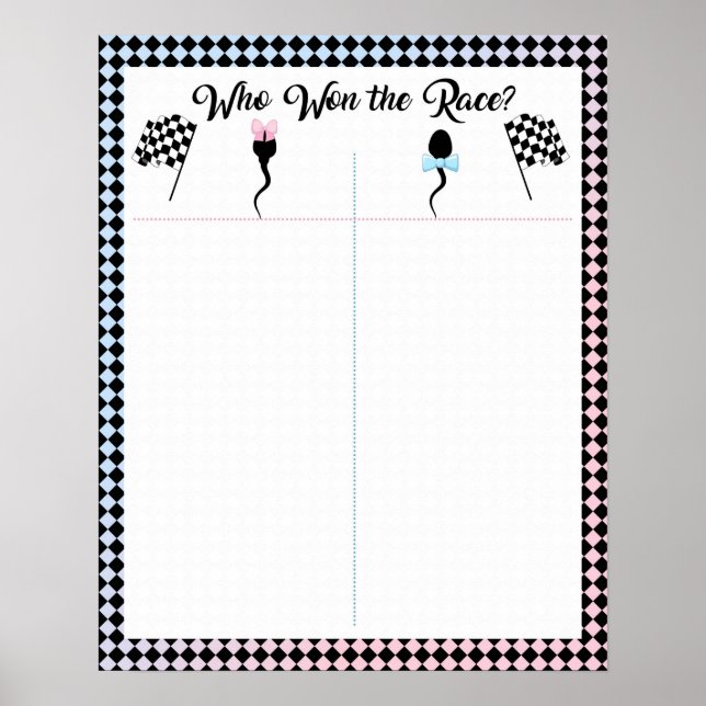 Wer den Race Sperm gewonnen hat, hat Ihre Stimme a Poster (Vorne)