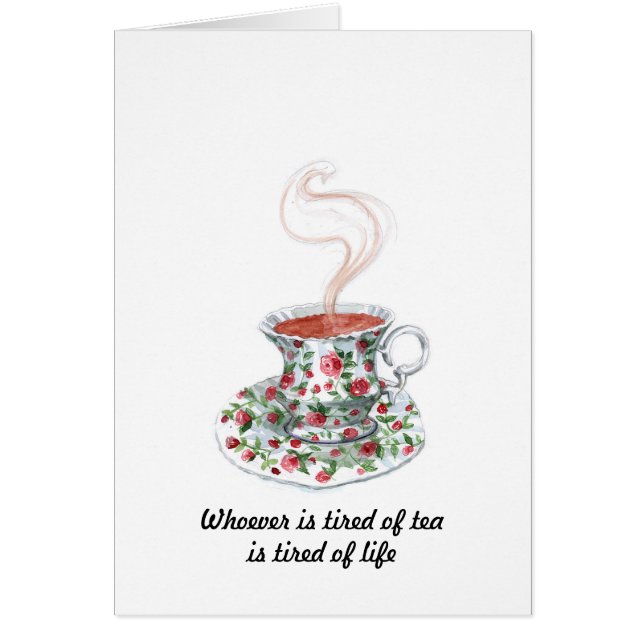 Wer des Teeslogans müde ist - das Leben müde (Vorne)