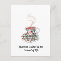 Wer des Teeslogans müde ist - das Leben müde