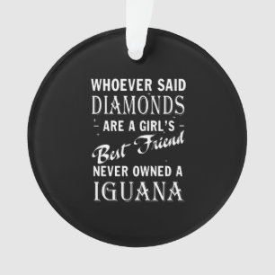 Wer Diamanten gesagt hat, ist ein Mädchen Ornament
