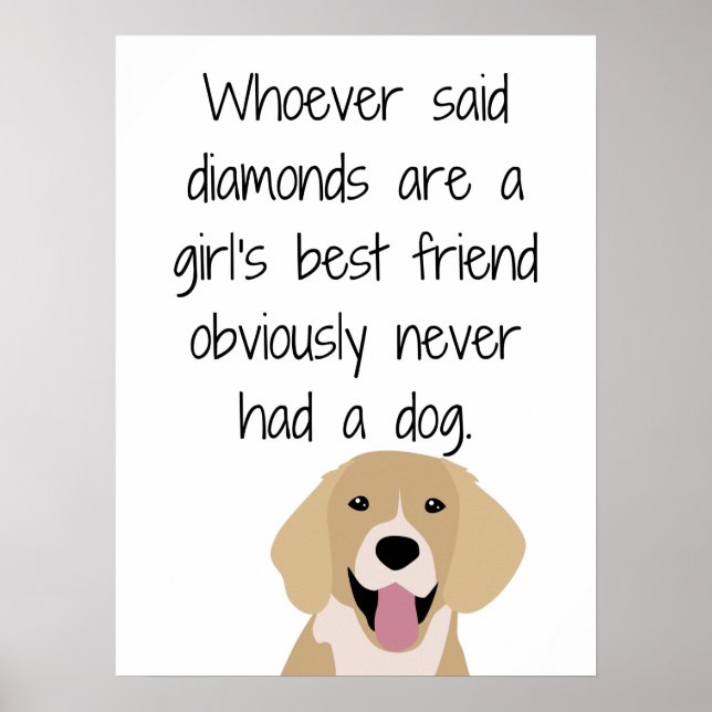 Wer Diamonds gesagt hat, ist ein Girl mit dem best Poster (Vorne)