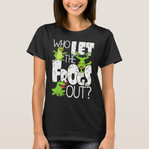 Wer die Frösche aus dem Amphibieneimer T Gelassen  T-Shirt