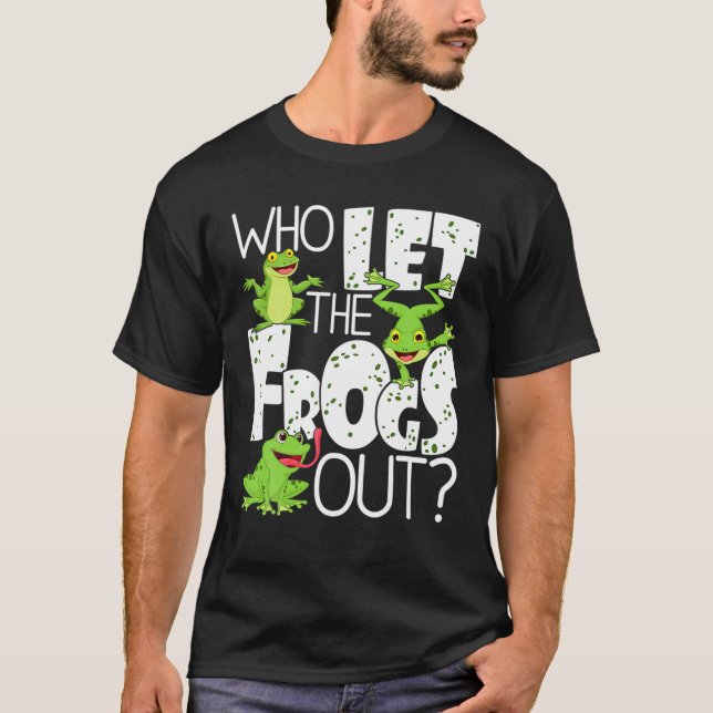Wer die Frösche draußen Gelassen hat, der amphibis T-Shirt (Vorderseite)