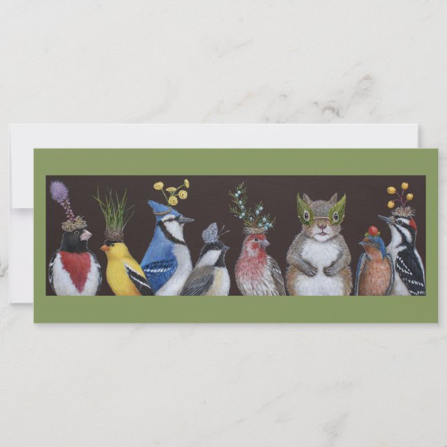 Wer die ganze flache Karte der Partyimbisse aß (Vorderseite)