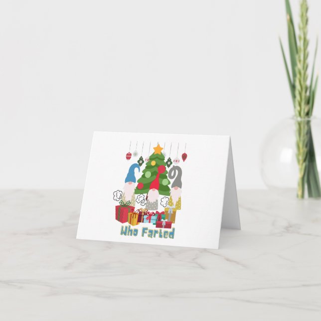 Wer die Weihnachtselfen gebärdet hat Karte (Vorderseite)