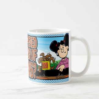 Wer die Würfel öffnete Kaffeetasse