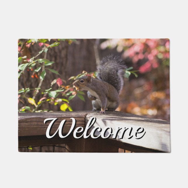 Wer dort hingeht, willkommene Türmatte (Vorderseite)