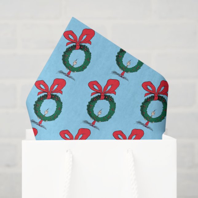Wer durch den Weihnachtskranz lugt Seidenpapier (Geschenktüte)