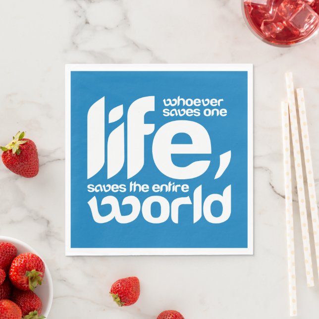 Wer ein Leben rette Serviette (Beispiel)