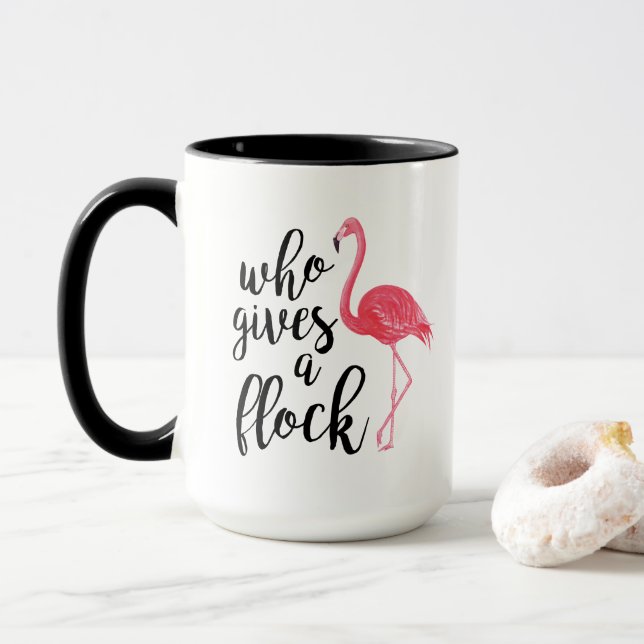 Wer eine Flock Coffee Tasse gibt (Mit Donut)