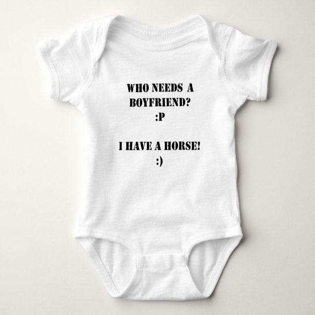 Wer einen Freund ich benötigt, haben Sie ein Baby Strampler (Vorderseite)