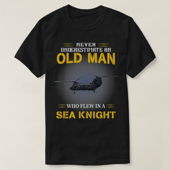 Wer flog in einen Chsea-Ritter Hubschrauber ch46 H T-Shirt (Design vorne)