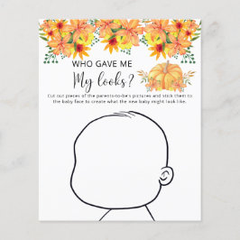 Wer gab mir mein Aussehen-Baby-Duschspiel?