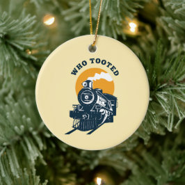Wer getootet hat, Triebfahrzeugführer und Triebzug Keramik Ornament