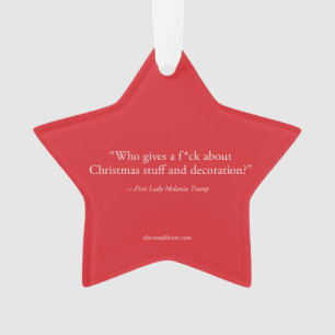 "Wer gibt ein F*ck About Christmas" Ornament