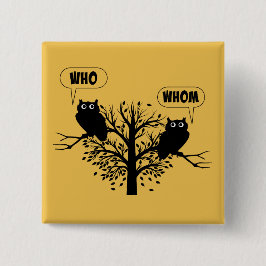 Wer Grammar Owls English Style Spaß Button
